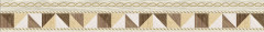 Village Бордюр бежевый микс 6х50