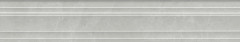 Монте Тиберио Бордюр Багет серый глянцевый обрезной BLF023R 40x7,3