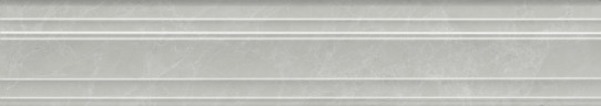 Монте Тиберио Бордюр Багет серый глянцевый обрезной BLF023R 40x7,3