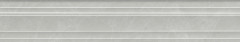 Монте Тиберио Бордюр Багет серый глянцевый обрезной BLF023R 40x7,3