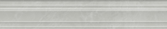 Монте Тиберио Бордюр Багет серый глянцевый обрезной BLF023R 40x7,3