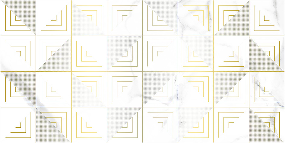 Blondi Декор белый 25х50