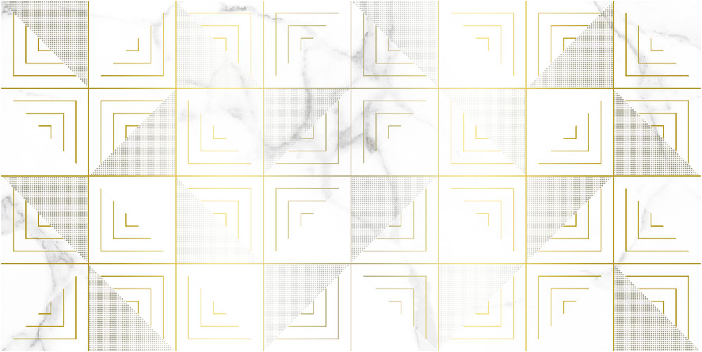 Blondi Декор белый 25х50