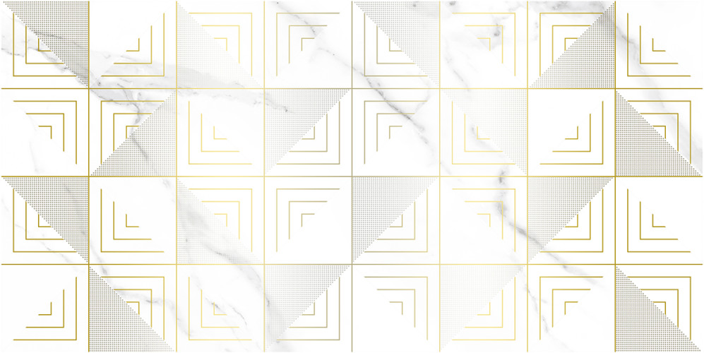 Blondi Декор белый 25х50