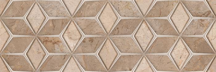 DC06-04 Плитка настенная Empressa Brown Decor 04 carving 30*90см 1,08м2 #