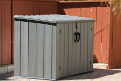 Ящик пластиковый WoodLook, 2100 л, серый