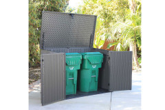 Ящик пластиковый WoodLook, 2100 л, серый