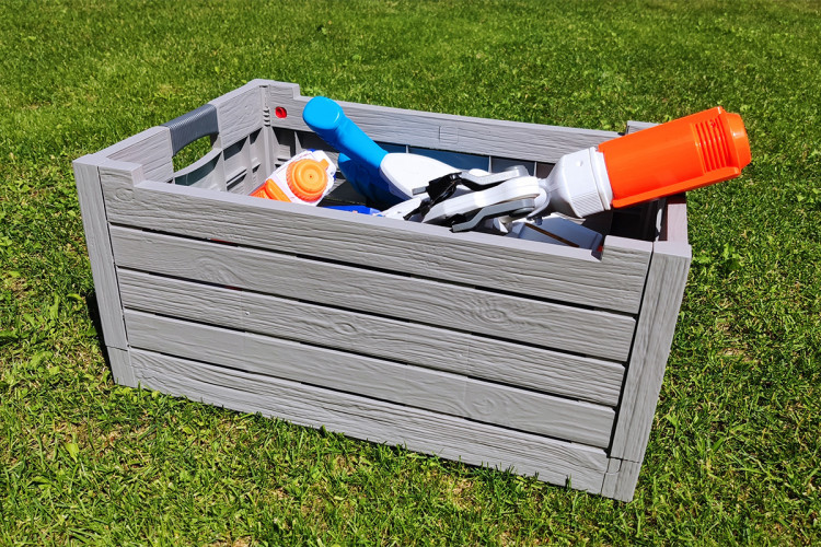 Ящик пластиковый складной Toomax Florida 50л, светло-серый