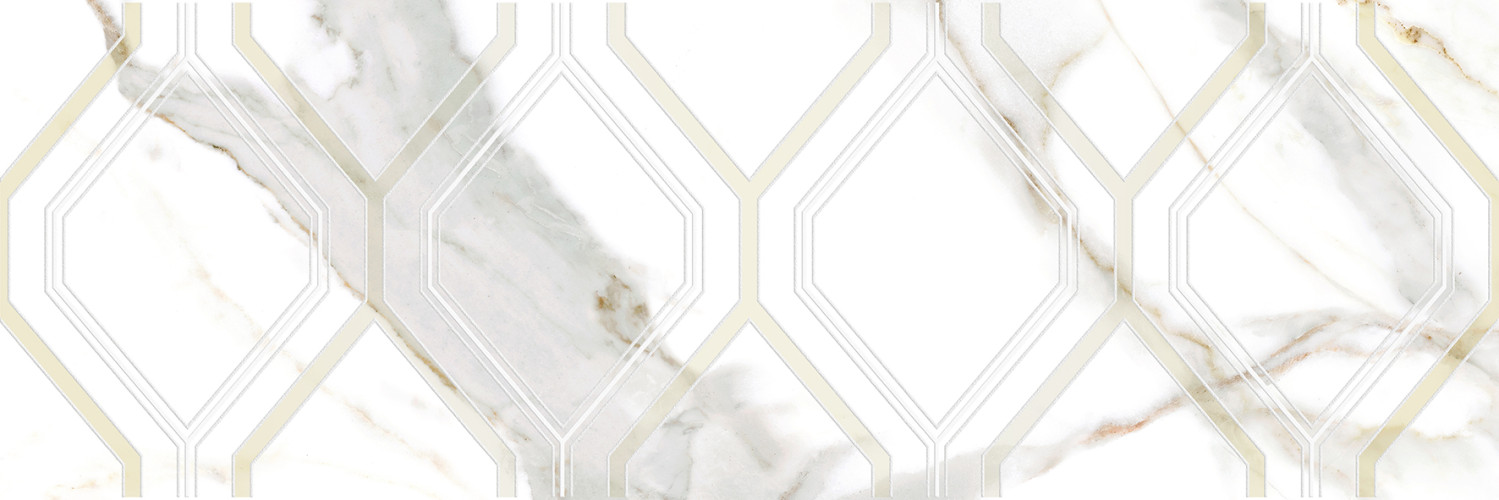 Beryl Декор белый 25х75