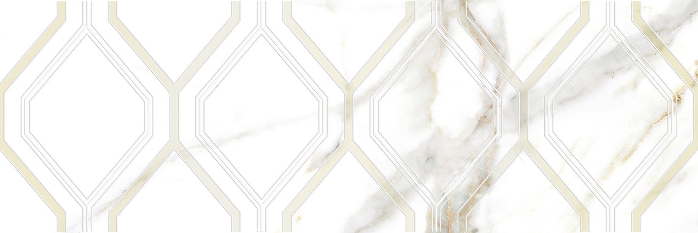 Beryl Декор белый 25х75