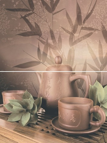 Tea ceremony Панно P2D175 30х40 (из 2-х пл.)