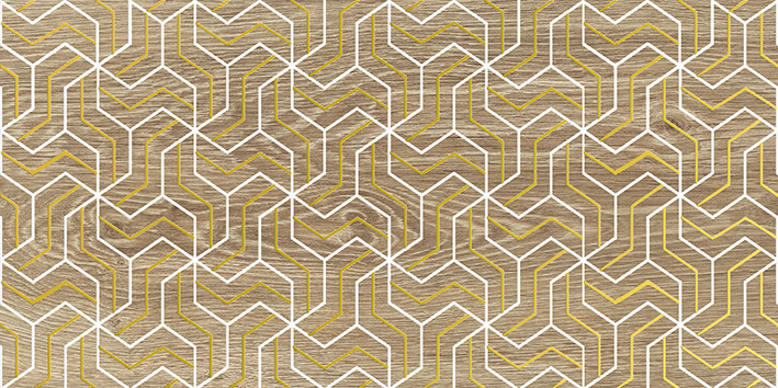 Genesis Fractal Декор тёмно-бежевый 30х60