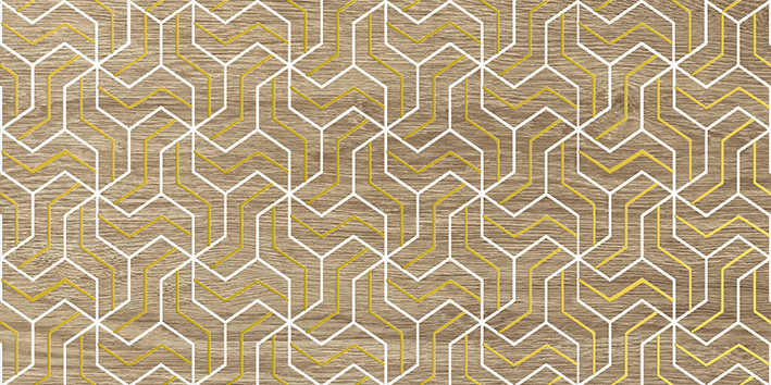 Genesis Fractal Декор тёмно-бежевый 30х60