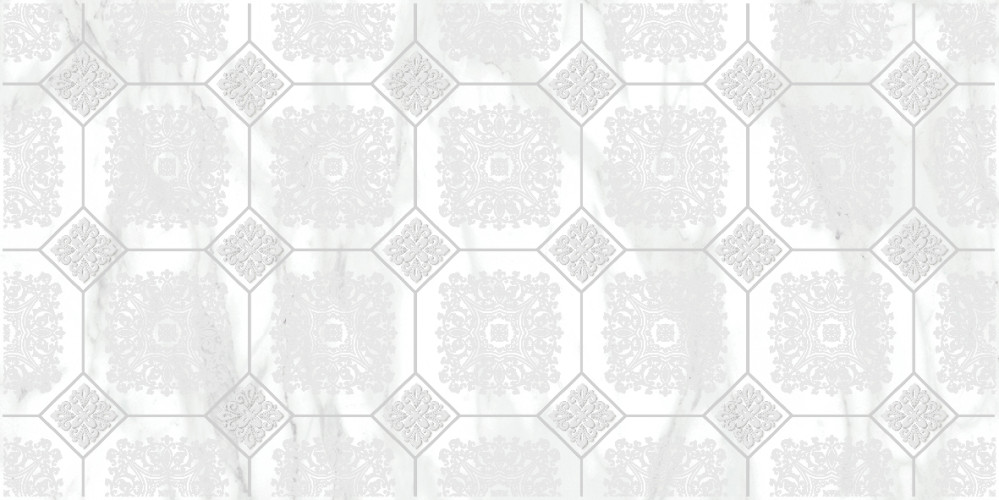 Olimpus Grand Декор белый 25х50