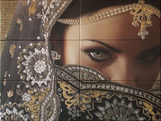 Mural Yasmin Negro Панно ( из 6 пл.) 75x100