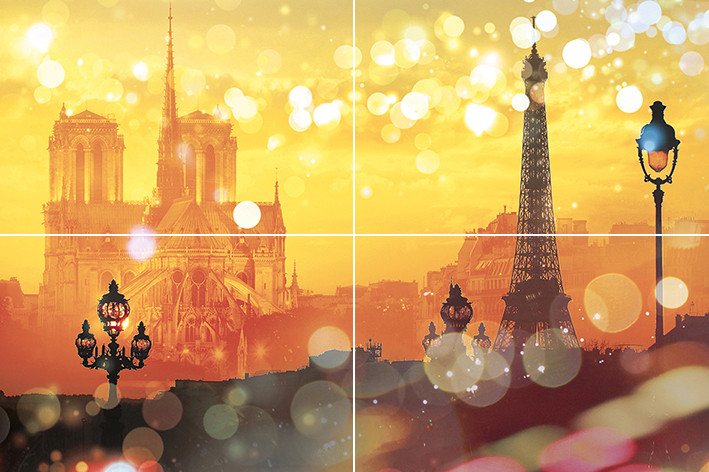 Paris P4D245 Панно из 4-х плиток 60х40