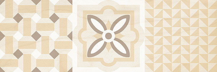 Shine Плитка настенная бежевый узор 17-00-11-1198 20х60