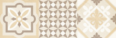 Shine Плитка настенная бежевый узор 17-00-11-1198 20х60