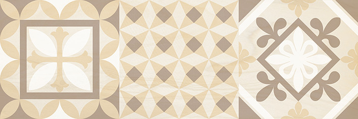 Shine Плитка настенная бежевый узор 17-00-11-1198 20х60