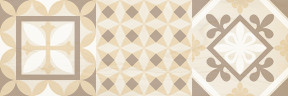 Shine Плитка настенная бежевый узор 17-00-11-1198 20х60