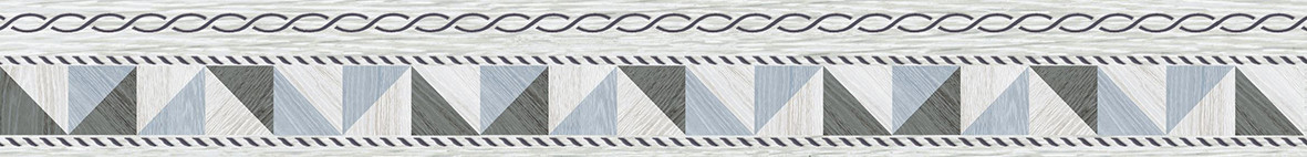 Village Бордюр серый микс 6х50