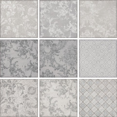 Марчиана Плитка настенная микс серый 1586 20х20