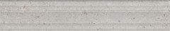 Риккарди Бордюр серый светлый матовый структура обрезной BLF010R 40x7,3