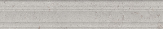 Риккарди Бордюр серый светлый матовый структура обрезной BLF010R 40x7,3