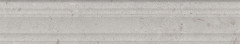 Риккарди Бордюр серый светлый матовый структура обрезной BLF010R 40x7,3