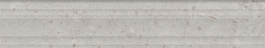 Риккарди Бордюр серый светлый матовый структура обрезной BLF010R 40x7,3