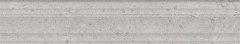 Риккарди Бордюр серый светлый матовый структура обрезной BLF010R 40x7,3
