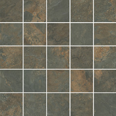 Рамбла Декор коричневый мозаичный MM12132 25х25