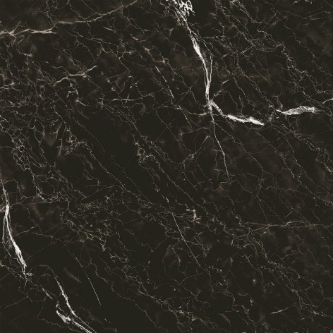 Classic Marble Snow Black Керамогранит черный глянцевый, GT-272/gr 40х40