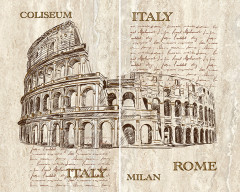 Efes coliseum Панно из 2-х плиток 50x40