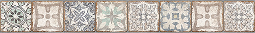 Majolica бордюр многоцветный (MA1O452DT) 8x59,8