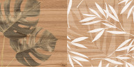 Organic Плитка настенная коричневый узор 08-01-15-2454 20х40