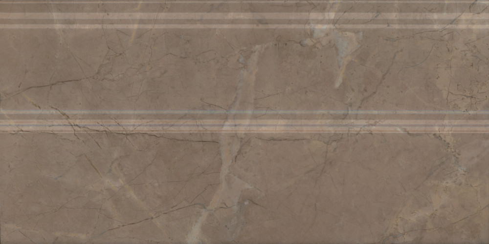 Серенада Плинтус бежевый тёмный глянцевый обрезной FMA032R 30x15