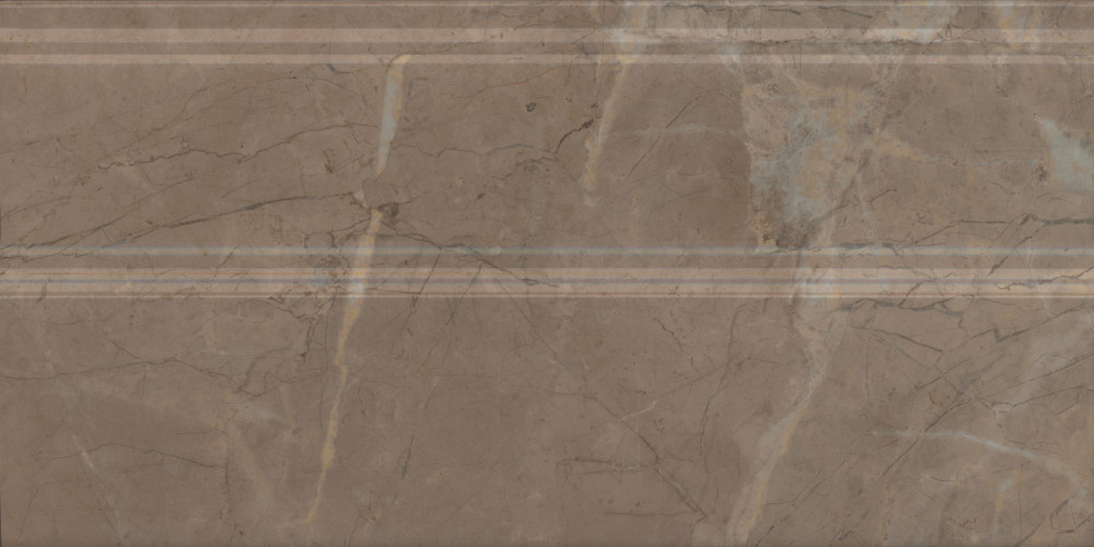 Серенада Плинтус бежевый тёмный глянцевый обрезной FMA032R 30x15