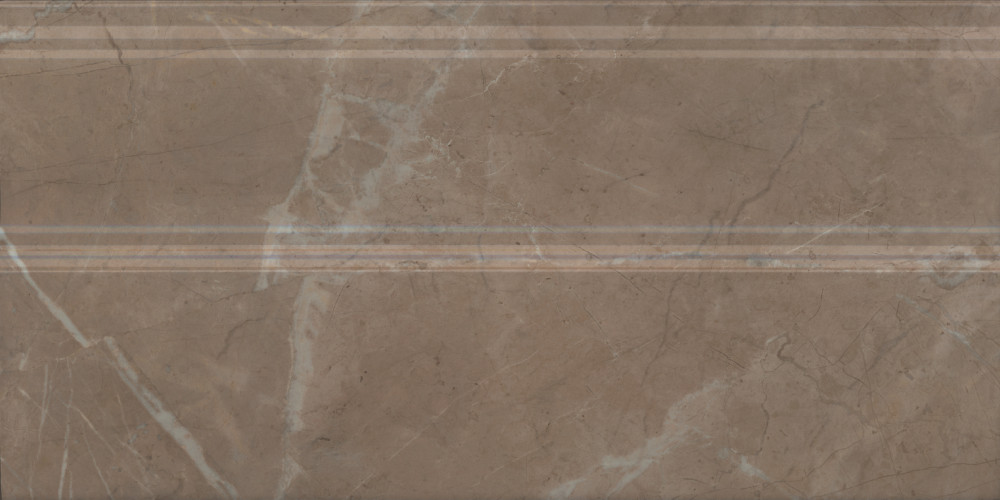 Серенада Плинтус бежевый тёмный глянцевый обрезной FMA032R 30x15