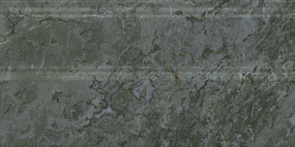 Серенада Плинтус зелёный глянцевый обрезной FMA031R 30x15