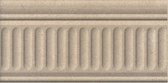 Золотой пляж Бордюр тёмный беж структурированный 19022\\3F  9,9х20