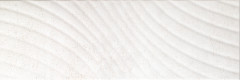 Сонора 7 тип 1 Плитка настенная декор белый, волна 25х75