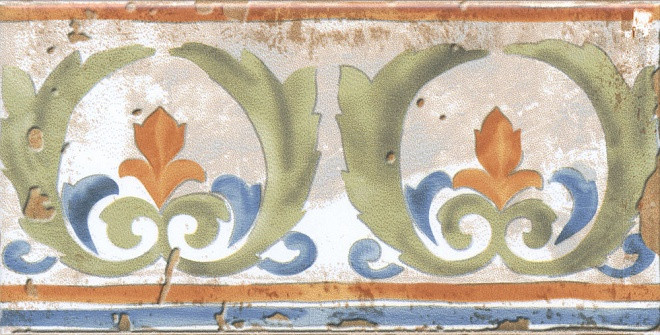 Виченца Бордюр Майолика HGD\\A153\\17000 15х7,2