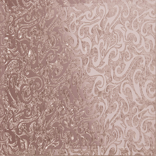 Квадратная зеркальная рыжая плитка Алладин-4 КЗРАл-4 - 300х300 мм/10шт