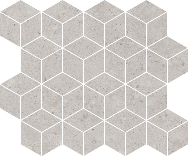 Риккарди Декор мозаичный серый светлый матовый T017\\14053 45x37,5