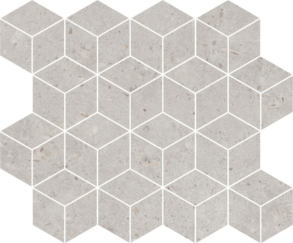 Риккарди Декор мозаичный серый светлый матовый T017\\14053 45x37,5