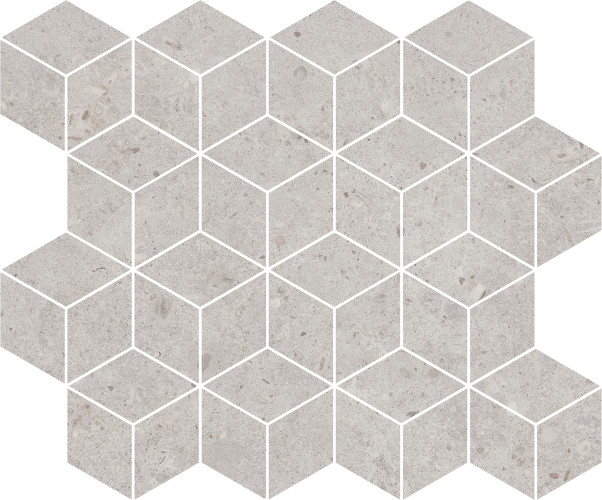 Риккарди Декор мозаичный серый светлый матовый T017\\14053 45x37,5