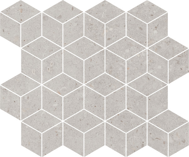 Риккарди Декор мозаичный серый светлый матовый T017\\14053 45x37,5