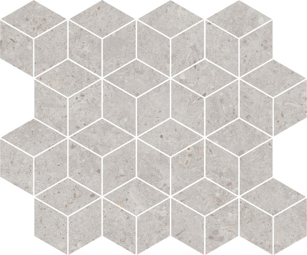 Риккарди Декор мозаичный серый светлый матовый T017\\14053 45x37,5