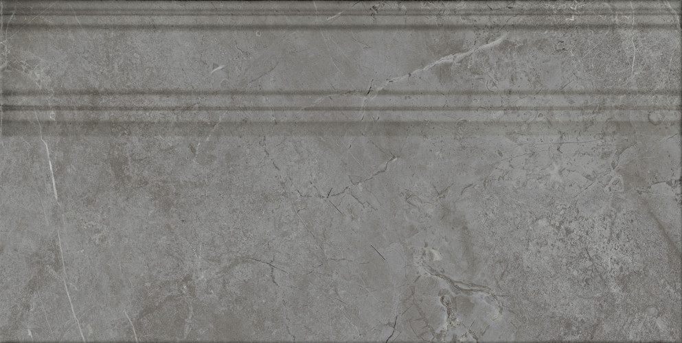 Риальто Плинтус серый тёмный глянцевый обрезной FME031R 20x40